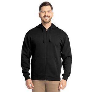 Mens Womens Fleece Full Zip Hoodie Sweatshirt Soft Warm Casual Pullover Jacket